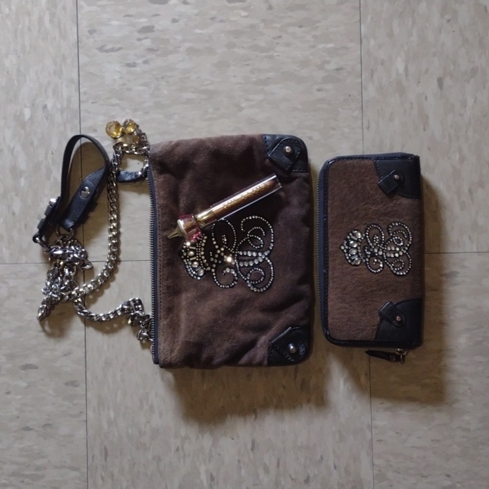 Juicy Couture Crown crossbody bag and wallet & Jeffree Star gloss gift